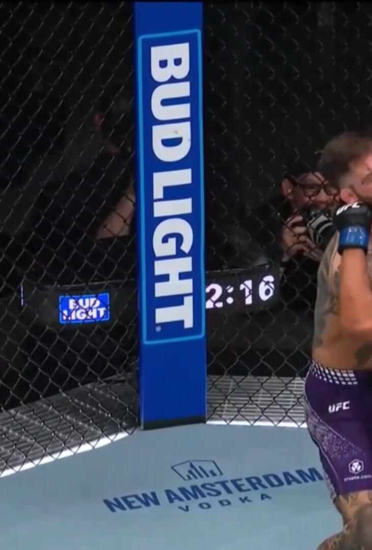 Bud Light branding on the UFC Vertical Bumper